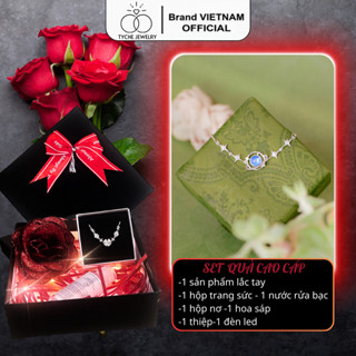  Lắc tay bạc nữ Tyche Moon over size kiểu dáng Hàn Quốc phong cách trẻ trung phù hợp đeo đi học đi chơi TYCHE JEWELRY 