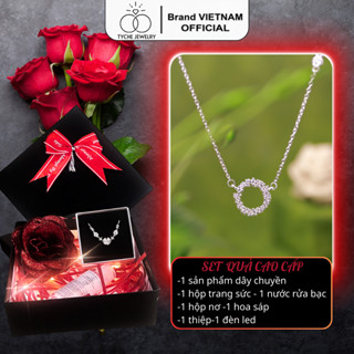  Dây chuyền bạc nữ Tyche Evergreen kiểu dáng Hàn Quốc phong cách trẻ trung phù hợp đeo đi học đi chơi TYCHE JEWELRY 