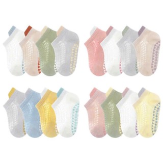 Set 4 Đôi Tất lưới mặt cười chống trượt hit hot 2025 cho bé yêu