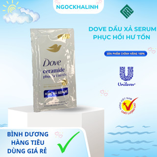  Dầu xả Dove serum phục hồi hư tổn 6g  1 dây 10 gói  