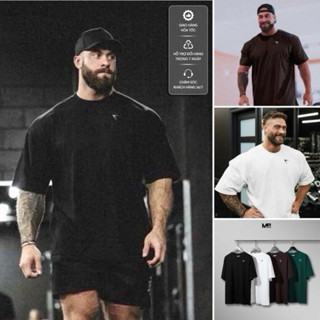 Áo Thun Thể Thao Nam Trơn Cotton 100% 260gsm Form Oversize Local Brand 2025