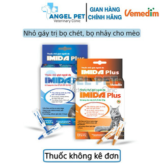 Imida Plus Vemedim Nhỏ Gáy Loại Bỏ Ve Rận Bọ Chét Cho Mèo
