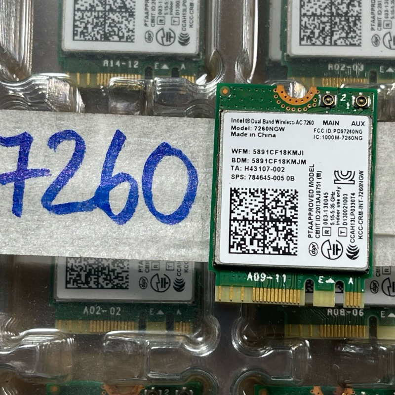 Card Wifi Intel Dual Band Wireless-AC 7260/7265 Tháo máy