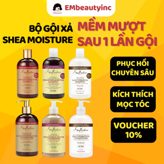 Dầu Gội Xả Shea Moisture Manuka Honey & Jamaican Black Castor Oil Hỗ Trợ Tóc Khô Xơ Và Hư Tổn