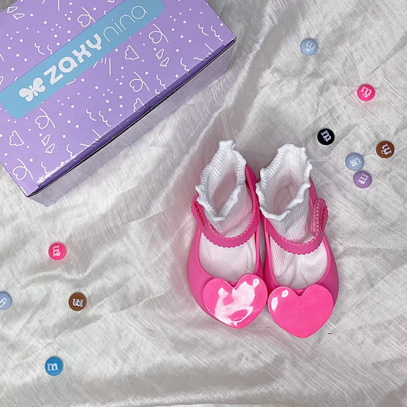 Giầy zaxy tim hồng rose siêu hot cho bé gái từ 1-5 tuổi