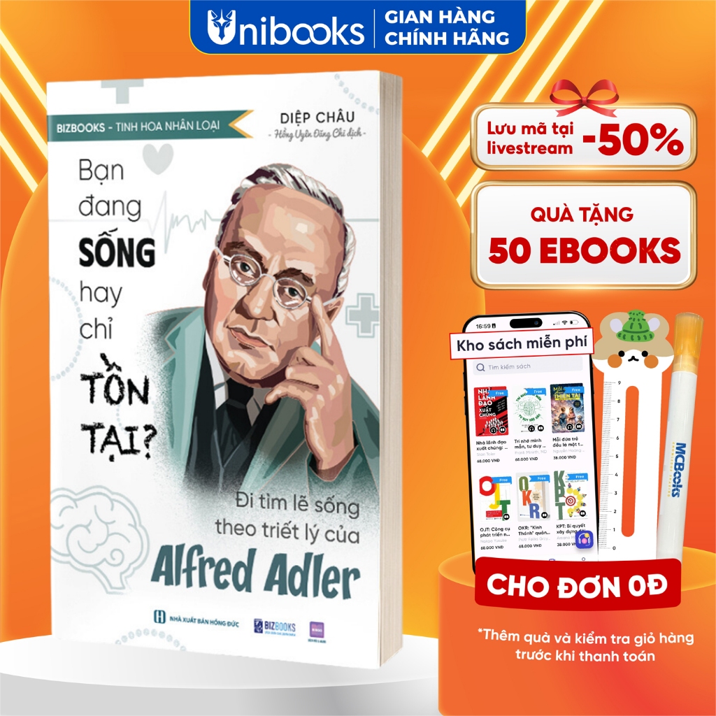 Sách - Tinh hoa nhân loại: Bạn đang sống hay chỉ tồn tại? - Đi tìm lẽ sống theo triết lý của Alfred 