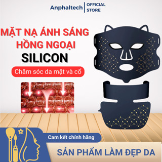 Mặt Nạ Ánh Sáng Sinh Học Hồng Ngoại Silicon Làm Đẹp Da Mặt Và Cổ, Làm Trắng Da, Nâng Cơ, Chống Lão Hóa, Chăm Sóc Da Mụn