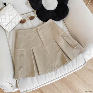  Chân váy vải nữ Twentyfive dáng xòe túi hộp có lót quần vải chéo hàn dày đẹp CH82 