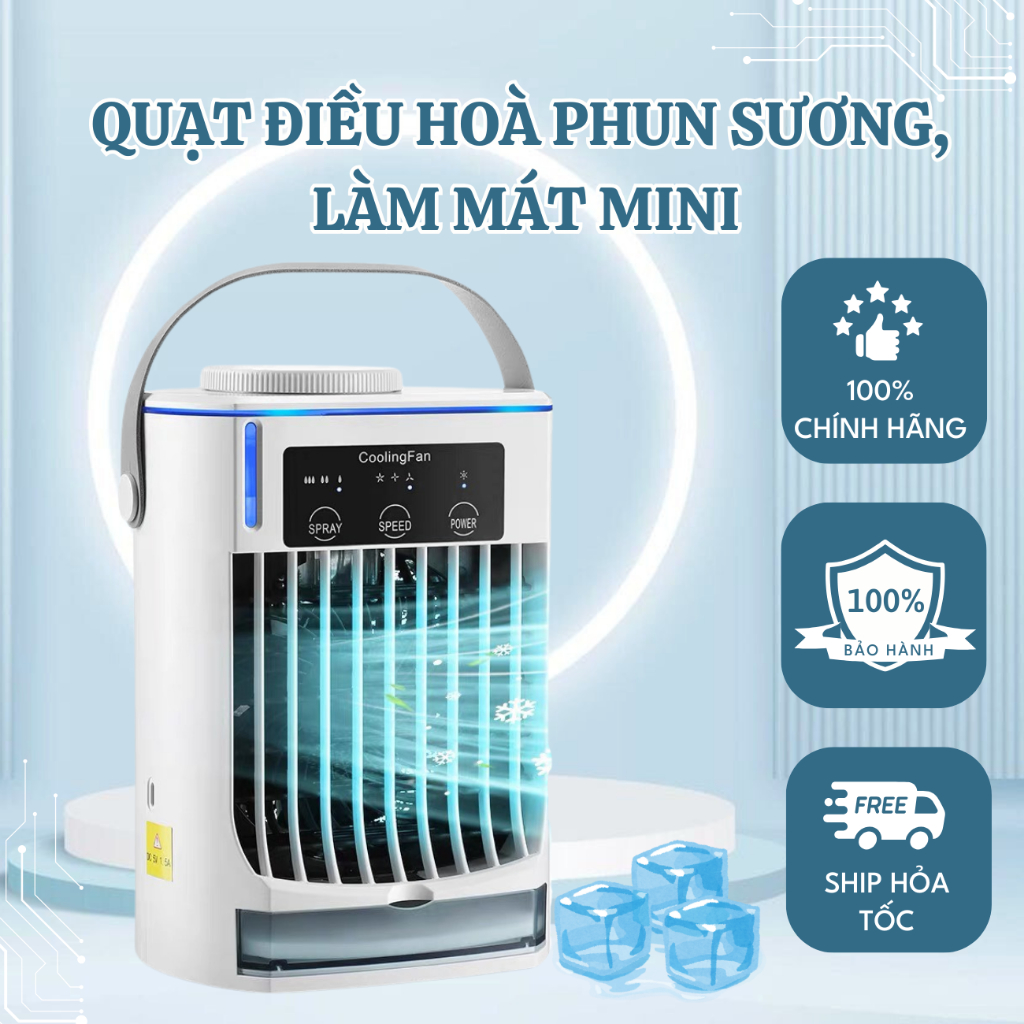 Quạt Điều Hòa Lato Làm Mát Không Khí Đa Năng Gió Lạnh Bảo Hành 3 Năm
