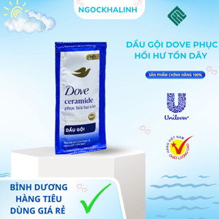  Dầu gội đầu Dove phục hồi hư tổn dây  1 dây 10 gói  