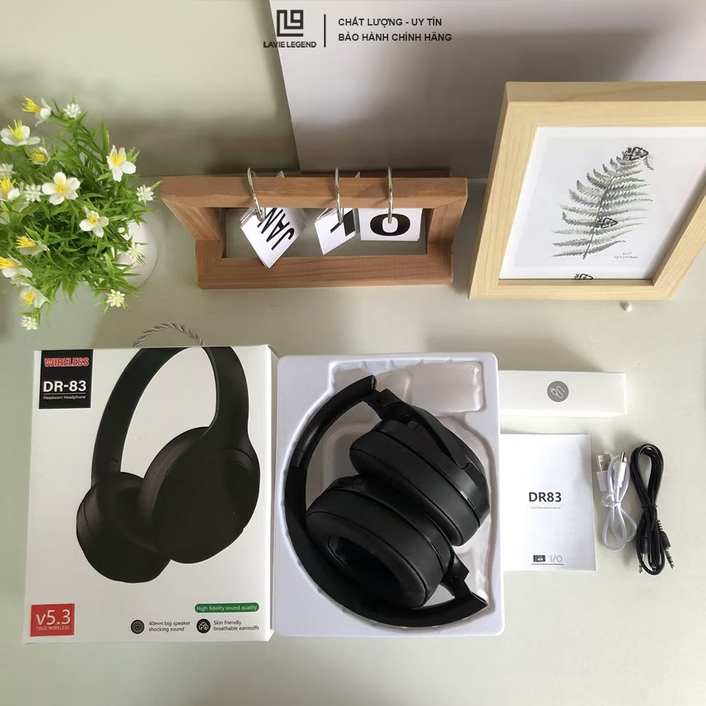 Tai Nghe Bluetooth Chụp Tai Có Mic Âm Thanh HiFi Tai Nghe Không Dây Chống Ồn Thiết Kế Sang Trọng Pin 10 Tiếng | BigBuy360 - bigbuy360.vn