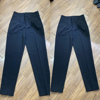 ( M17 Màu đen) Quần Tây 2 Nút Bọc Vải Lưng Cao Form Baggy Dài 95cm Có Bigsize