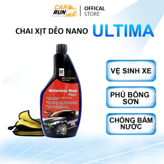 Chai xịt nano dẻo Ultima - Vệ sinh kính ô tô, Phủ bóng sơn xe, Chống bám nước kính xe ô tô 650ml/ 200ml