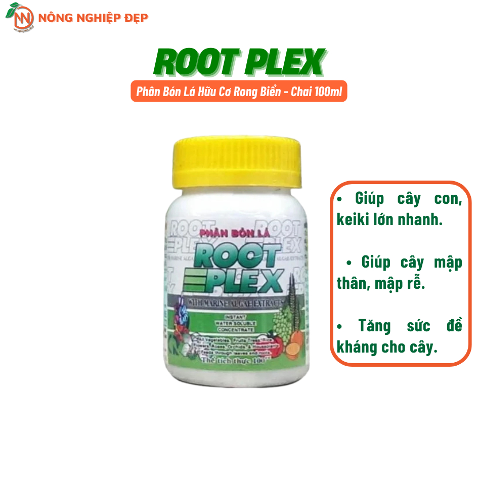 Root Plex [ Chai 100ml ] – Phân Bón Lá Hữu Cơ Rong Biển