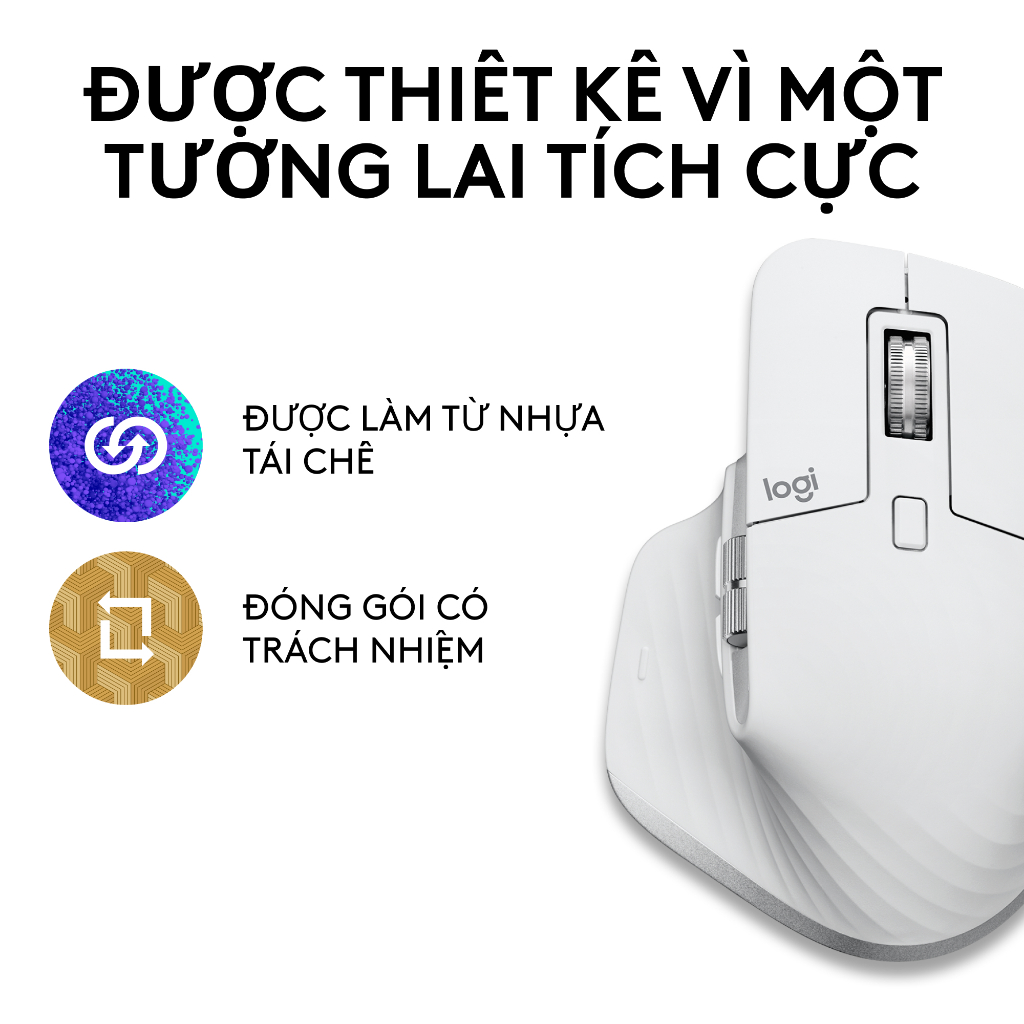 Chuột không dây Bluetooth Logitech MX Master 3s – Yên tĩnh, 8K DPI, Cuộn siêu nhanh, sạc USB-C | BigBuy360 - bigbuy360.vn