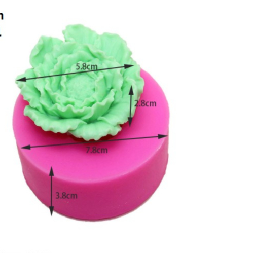 Khuôn silicon hoa thược dược mã KBN43 7,8cm