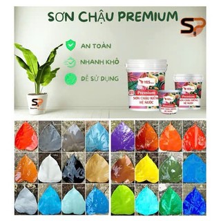 [HÀNG MỚI - CHẤT LƯỢNG MỚI] Sơn Chậu Kiểng Yes Premium Hệ Nước Sơn Chậu Cảnh, Gỗ, Xi măng 18 LÍT