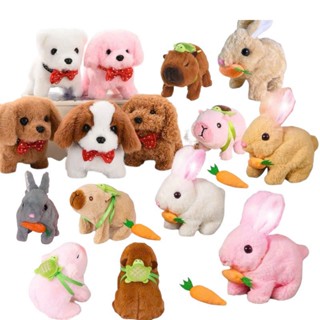 Đồ Chơi Chú Thỏ Bông, chó bông, kapy bông Biết Nhảy Vui Nhộn Cho Bé