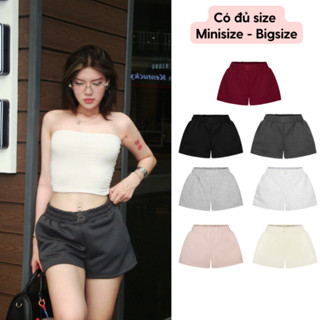QUẦN SHORT NỈ 2 DA FORM CHỮ A ĐEN.STU (QS4)