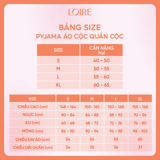 Bộ Pijama Basic Cộc Loirechic PCC07