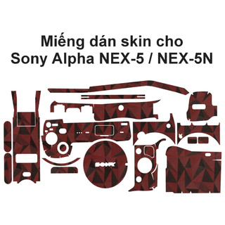  Skin vân nổi dán máy ảnh Sony Alpha NEX-5   5R  Nhiều mẫu  | Film 3M chống trượt custom theo yêu cầu 