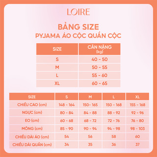 Đồ Ngủ Nữ Mùa Hè Loirechic Pijama Trơn Dáng Ngắn Chất Liệu Lụa Ngọc Trai PCC05