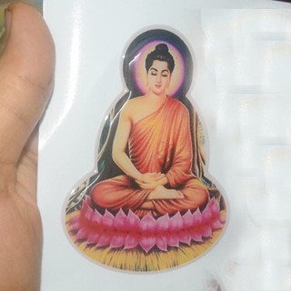 Decal phản quang hình Phật -Hoa sen dán xe-dán tường-Hình Phật bản mệnh dán điện thoại Decal phản quang hình Phật -Hoa s