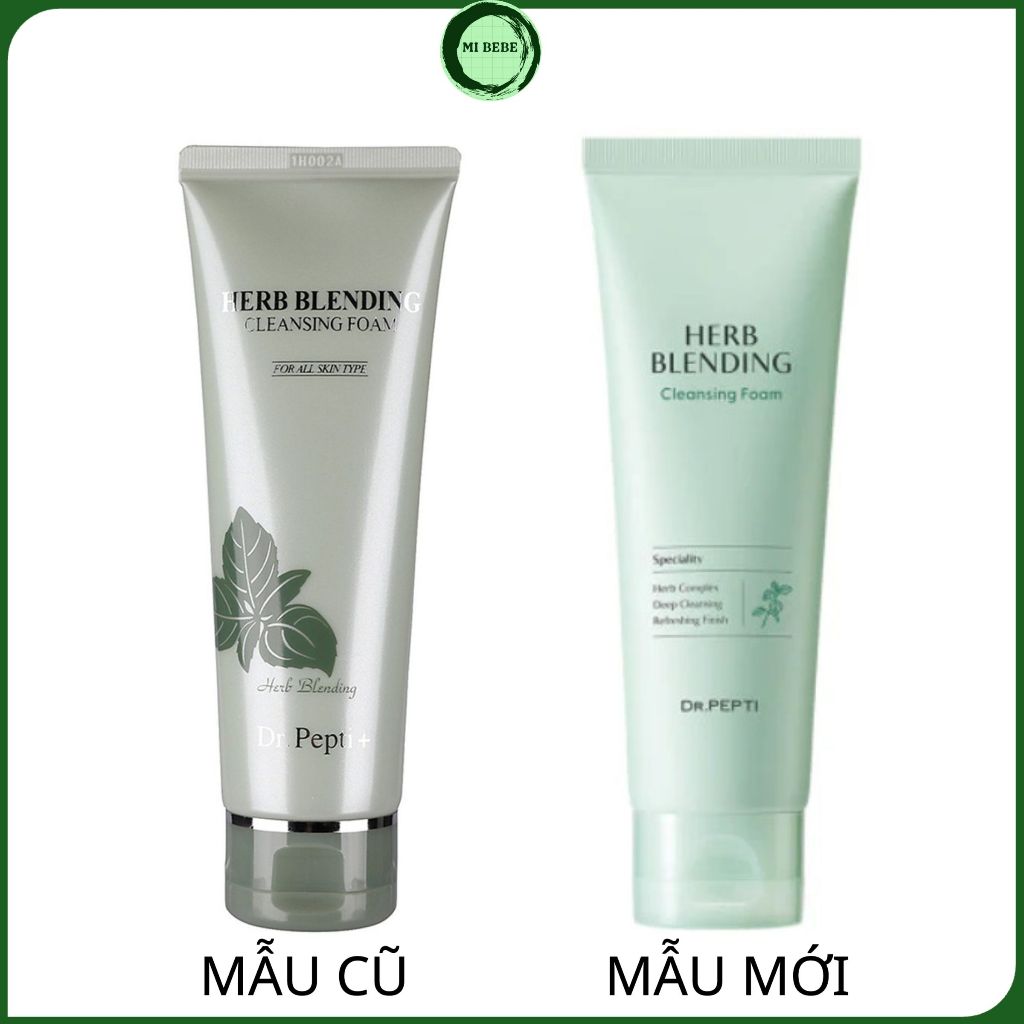 Sữa Rửa Mặt DR.PEPTI Bạc Hà Trà Xanh Dr. Pepti+ Herb Blending Cleansing Foam 110ml