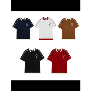 Áo Thun Form Boxy Ringer 1 Sọc Ver 2 Phối Layer Đen Studio Cotton Premium ( A7 )