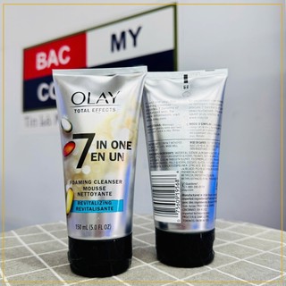 Sữa rửa mặt Olay Total Effects 7in1 Foaming Cleanser Revitalizing-Citrus Scrub Refreshing tuýp 150ml