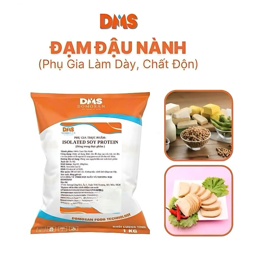 1KG ĐẠM ĐẬU NÀNH Dùng cho giò chả, xúc xích, đồ chay