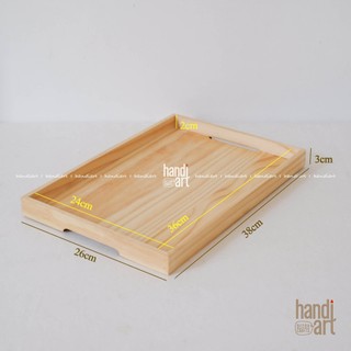 Khay gỗ tay cầm, Khay đựng bánh, trái  phong cách nhật bản