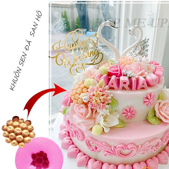 Khuôn silicon sen đá san hô hay còn gọi là khuôn chùm việt quất