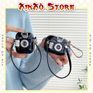  Vỏ ốp Airpod 2 3 4 Pro Pro 2 Máy Ảnh Có Flash Case Airpods Silicon kèm móc khóa - XỊN XÒ Store 
