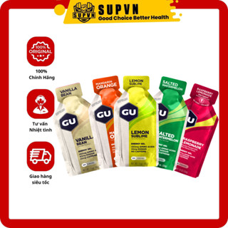 (COMBO 6 GÓI) Gu Gel Năng Lượng Hỗ Trợ Tăng Sức Bền Đạp Xe Chạy Bộ Cầu Lông Nhiều Vị