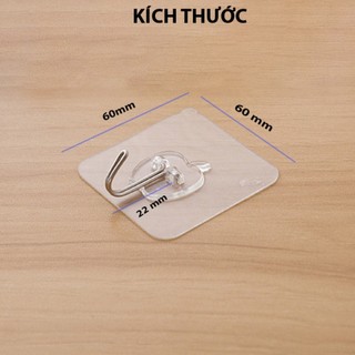 Combo 30-50-100 Móc dán siêu dính trong suốt, móc dính tường treo đồ chịu lực cao FERADO