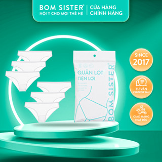 Combo 6 quần lót cotton tiện lợi sử dụng 1 lần, đi chơi, du lịch,đem trong túi xách BOM SISTER Q221