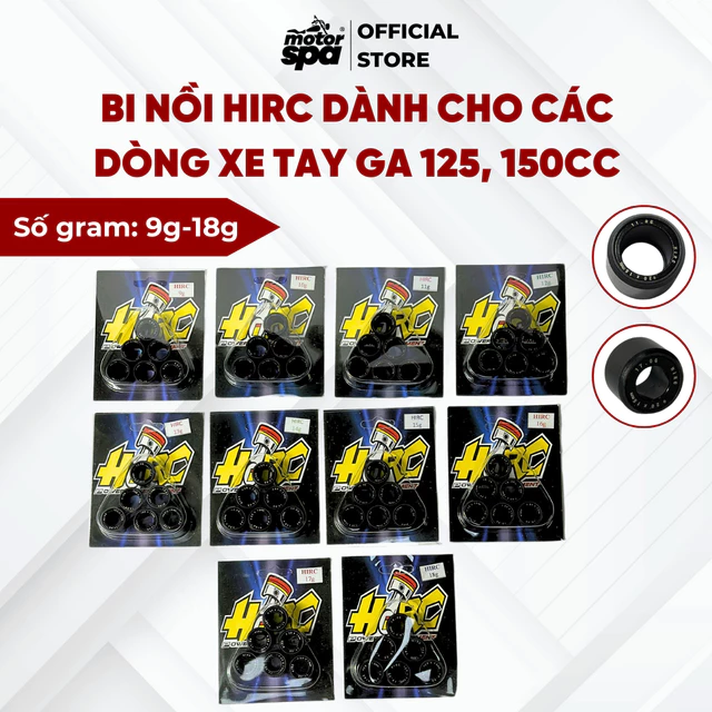Bi Nồi HIRC Dành Cho Dòng Xe Tay Ga 125, 150CC, Phụ Kiện Xe Máy Cao Cấp