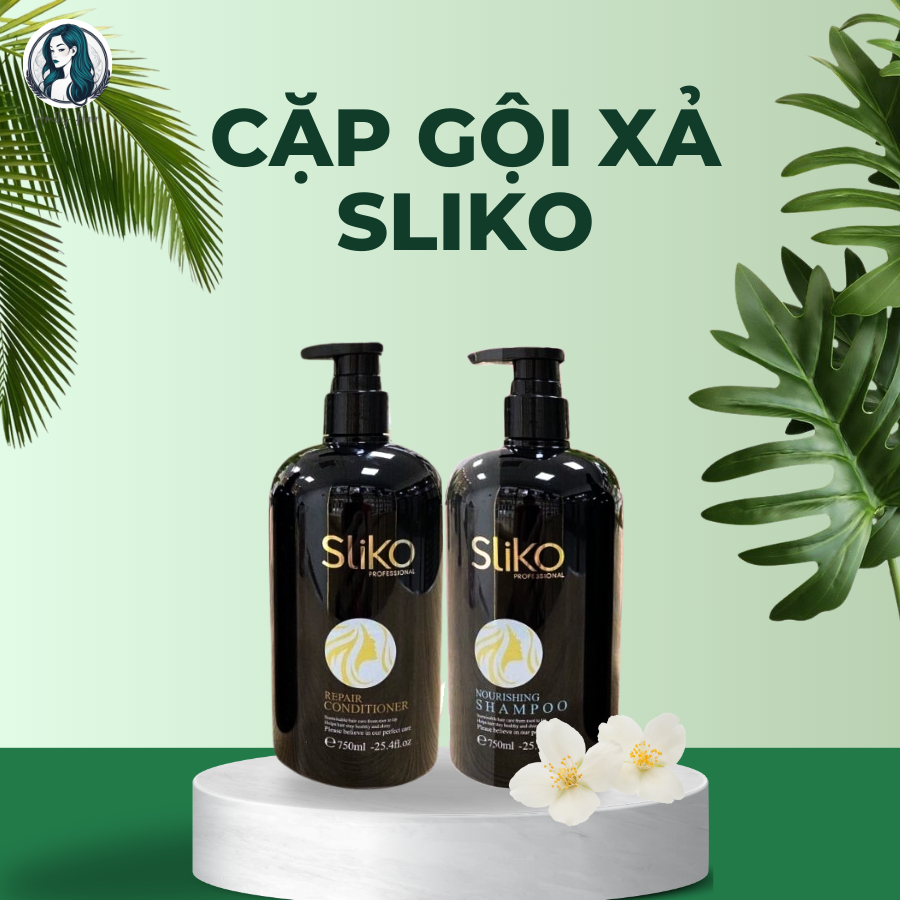 Combo cặp Dầu Gội, Dầu Xả SLIKO Amityhairs Hương nước hoa thơm ngát, bảo vệ tóc hư tổn, dưỡng tóc