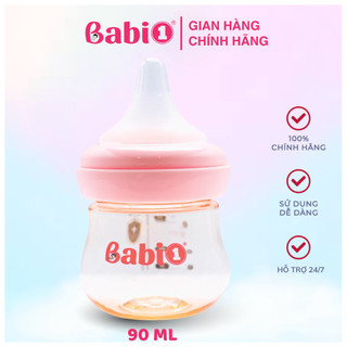 Bình Sữa Babi1 PPSU Plus Cổ Rộng 90ml Cho Bé Sơ Sinh - Núm Siêu Mềm Chống Sặc Sữa & Đầy Hơi Hiệu Quả 