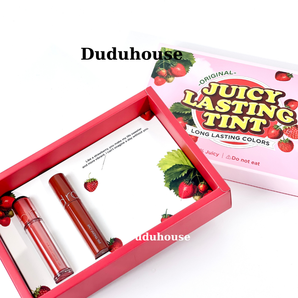 Hộp Quà Tặng Son Romand The Juicy Lasting Tint (KHÔNG KÈM SON)