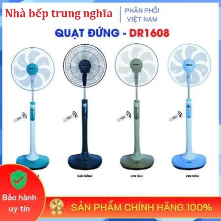 Quạt cây đứng điều khiển từ xa SENKO DR1608 Công suất 65W, Sải cánh 39cm, Bảo hành chính hãng