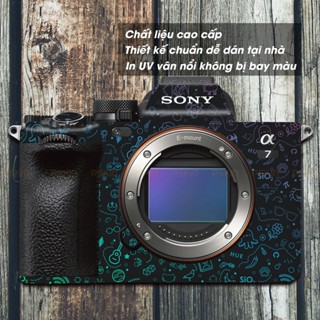 Dán skin máy ảnh body Sony A74, A73,A7R V, ZV-E1, FX30, A6700, A7C2... mẫu C10