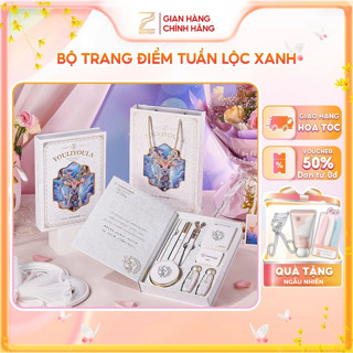  Bộ Trang Điểm Tuần Lộc Xanh Cao Cấp- Set Makeup Đầy Đủ Son Phấn- Quà Tặng 8 3 Sinh Nhật Bạn Gái Kèm Túi Và Thiệp Xinh 
