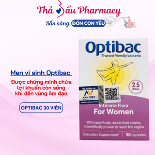 OptiBac Tím 30v hàng công ty có mã quét - men vi sinh phụ khoa, chăm sóc vùng kín