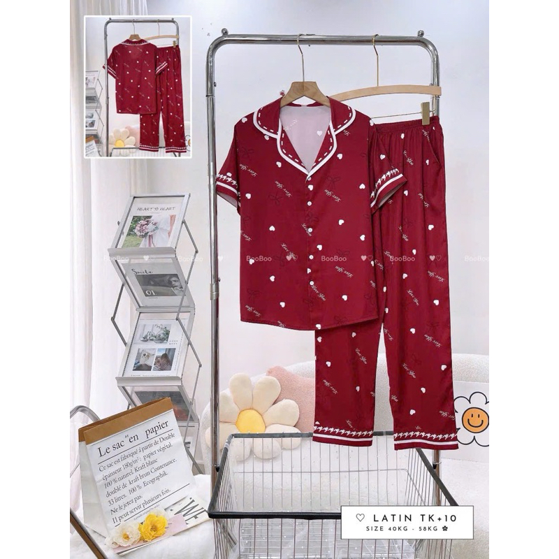 Đồ Mặc Nhà Pijama Lụa Latin TNQD