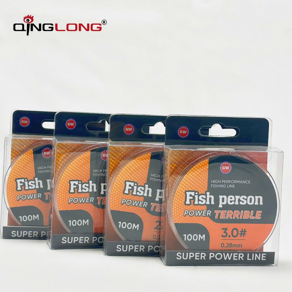 Cước câu cá 100M GW Fish Person, Dây Trục Bền Bỉ