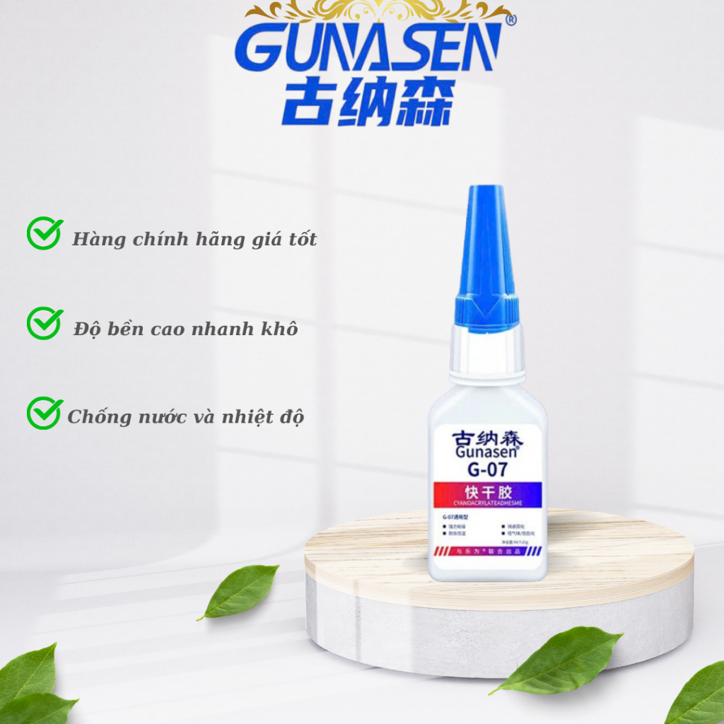 KEO GUNASEN G-O7 CHUYÊN DÁN GỖ MAU KHÔ BỀN CHẮC 20G