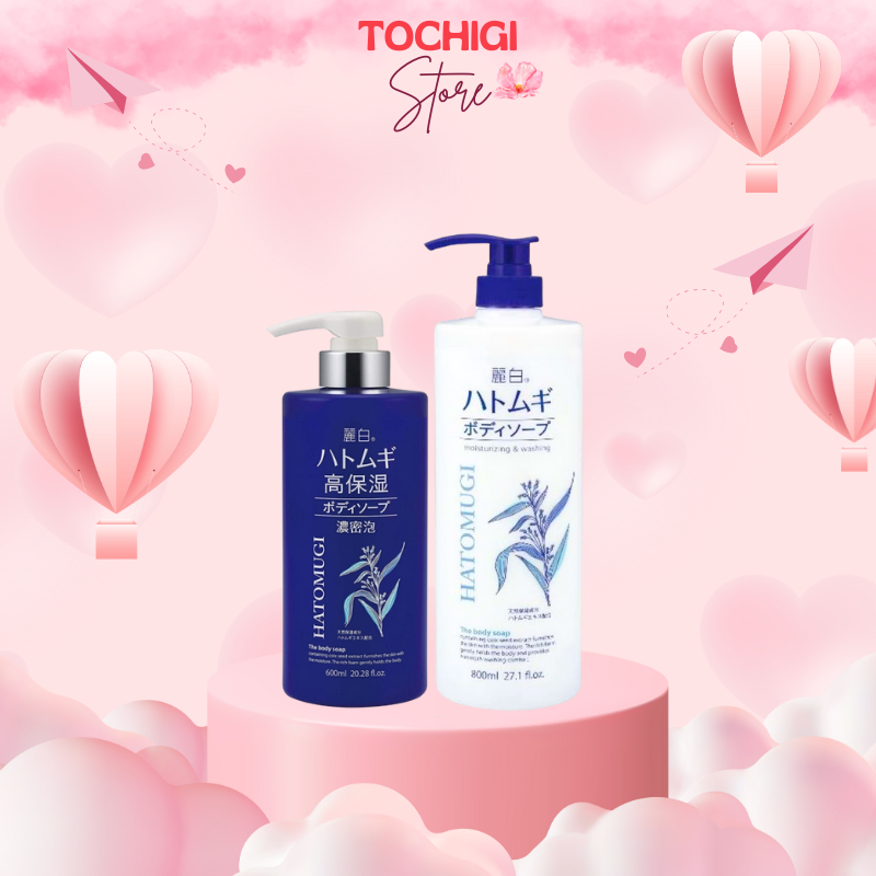 Sữa tắm trắng da Hatomugi Moisturizing Washing