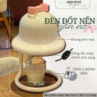 (TẶNG NẾN THƠM) Đèn Đốt Nến Thơm công tắc xoay chỉnh ánh sáng Decor Nhà Cửa Phòng Ngủ Phòng Khách